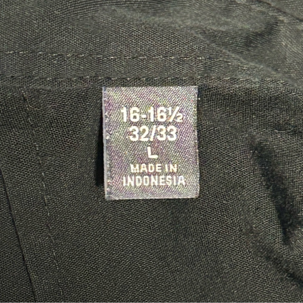 Van Heusen Men’s Slim Fit Flex 3 Black Size Large 16-16 1/2, 32/33 - Picture 5 of 9